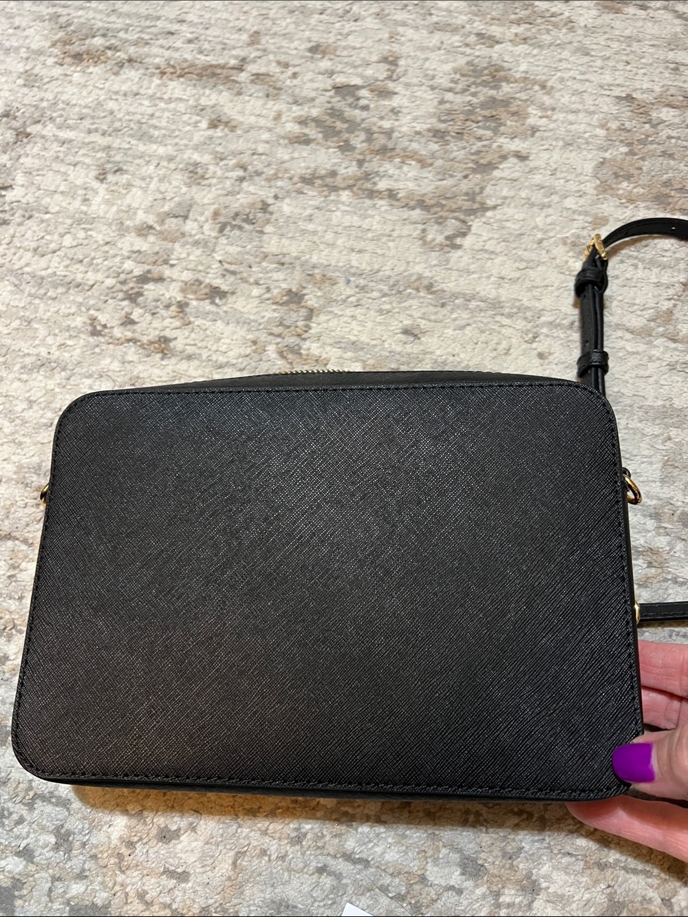 Michael Kors Black Crossbody with Gold Hardware - Picture 7 of 10